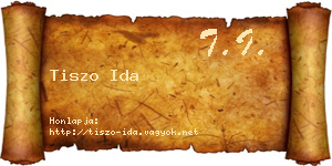 Tiszo Ida névjegykártya